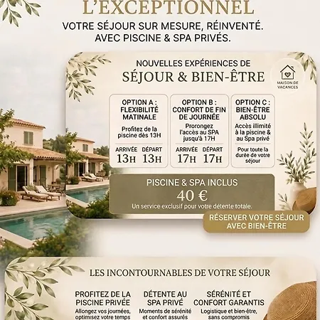 Privee Piscine Sejour Pro Ou Detente * Rousson (Gard)